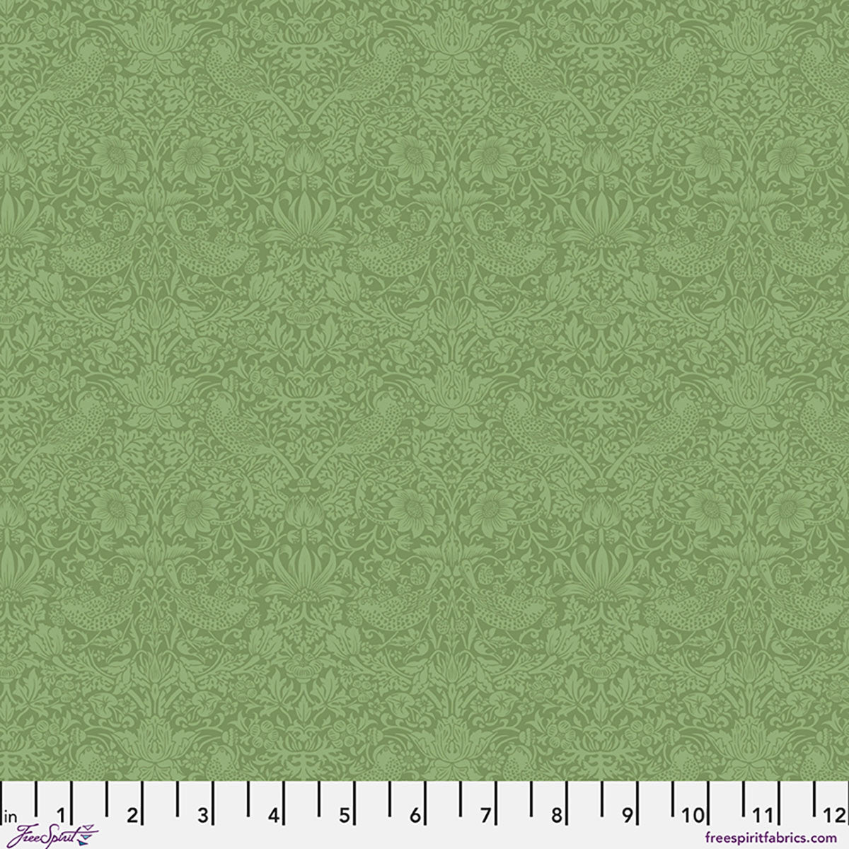 Morris & Co - Tonal Strawberry Thief in Herball