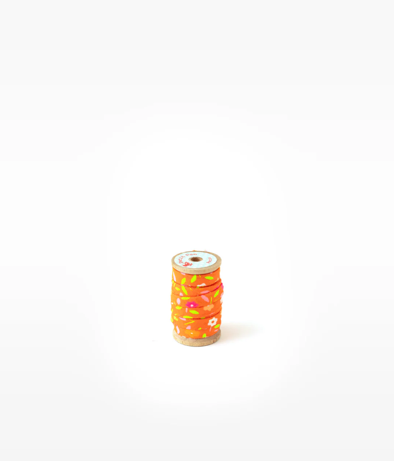 Petit Pan Bias Binding - Peace and Love Tangerine