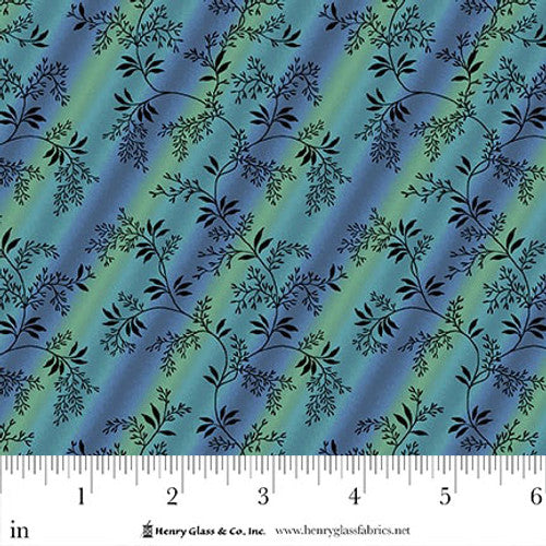 Philomena - Ombre Diagonal in Teal Blue