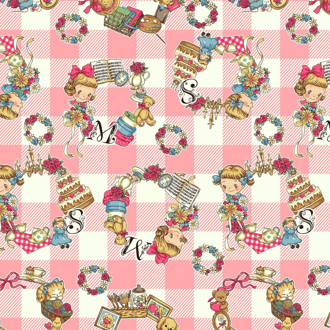 Margaret and Sophie's House - My Favorite Wreath in Pink