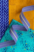 Blue Stripe Zipper Tape (3yd)