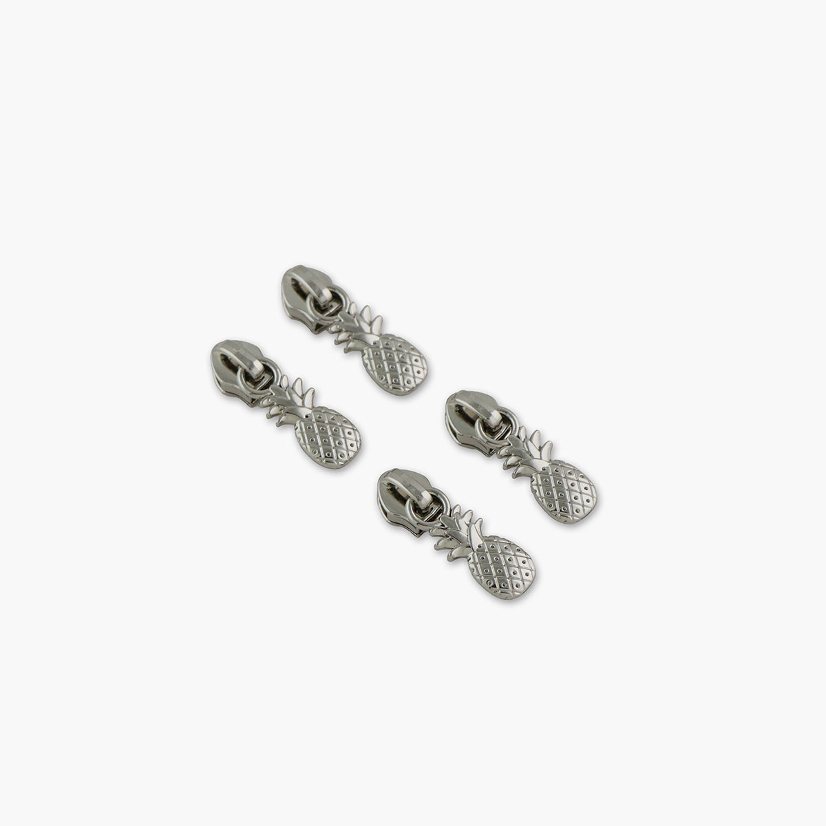 Pineapple Zipper Pulls - Pack of Four
