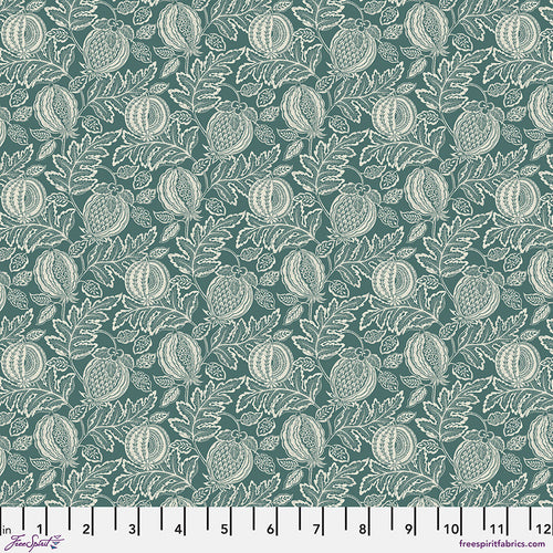 Caspian - Tonal Cantaloupe in Teal