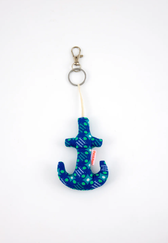 Anchor Keychain - Satellite of Love Deep Blue