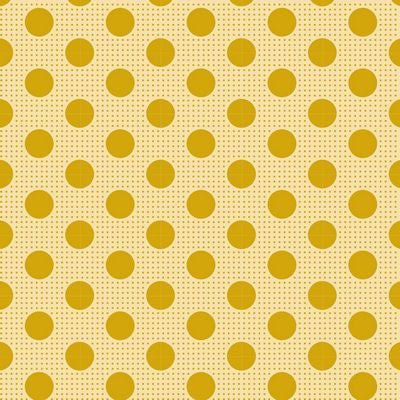 Tilda Medium Dots - Flaxen Yellow