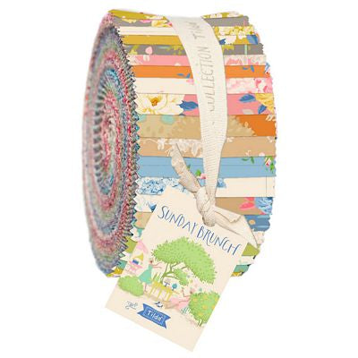 Sunday Brunch Fabric Roll 2.5 inch Strips