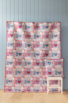 Village Life Heart of the Village in Blue Quilt Kit
