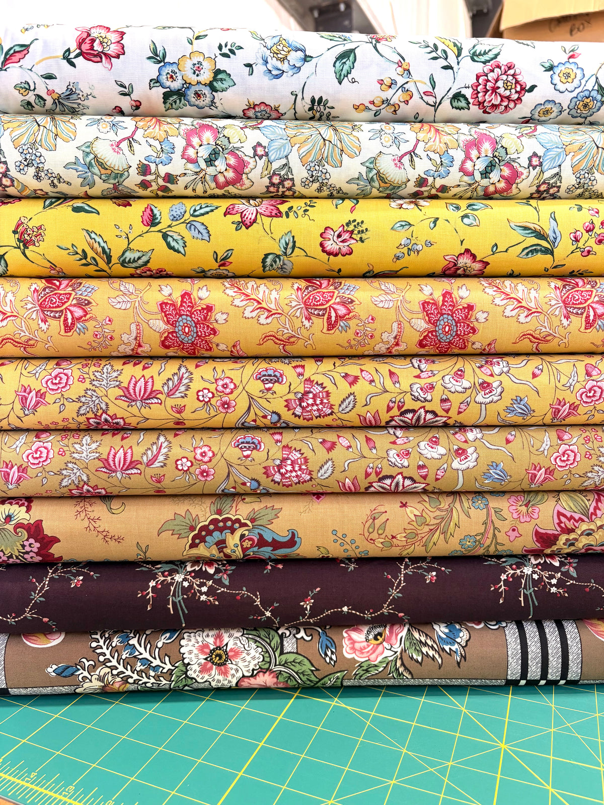 Petra Prins Collection Yellow Half Yard Bundle of 9