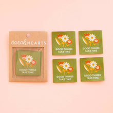 Load image into Gallery viewer, Sarah Hearts Labels - Good Things Take Time
