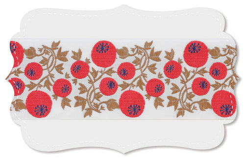 Kafka Ribbon - Berries Red