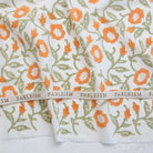 Indian Block Prints Cottage - Trumpet Vines in Sage