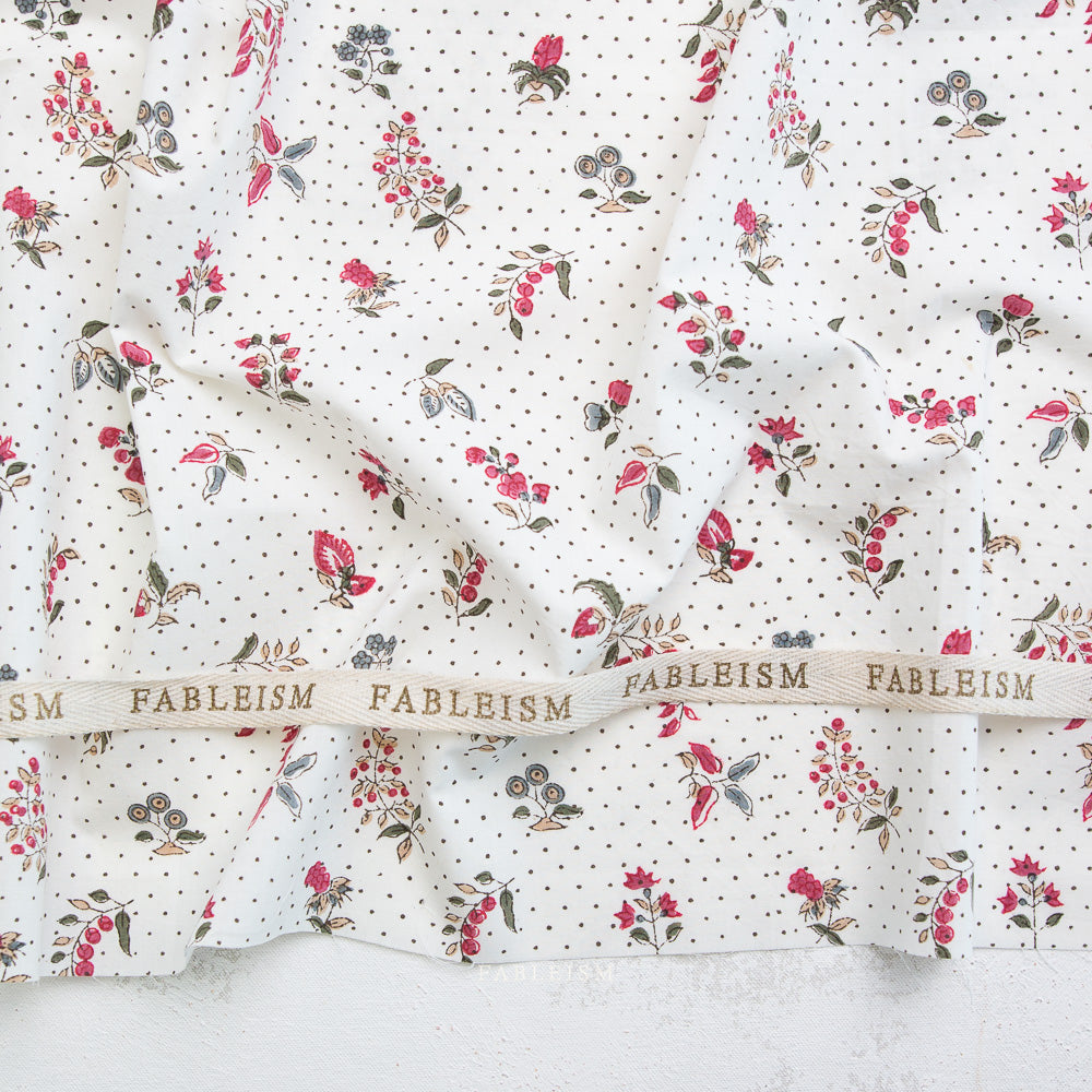 Indian Block Prints Cottage - Dottie Floral in Cream