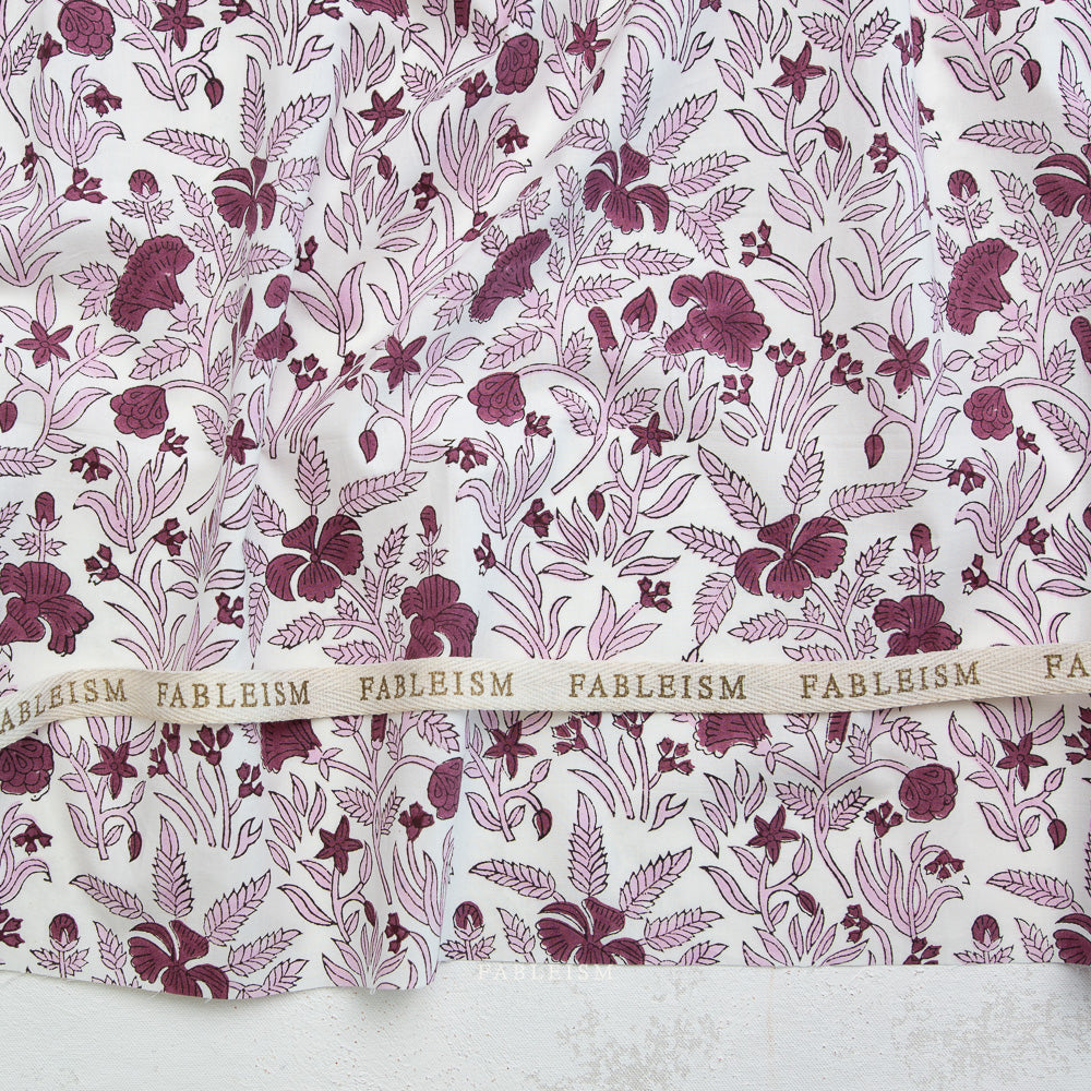 Indian Block Prints Cottage - Cozy Floral in Purple