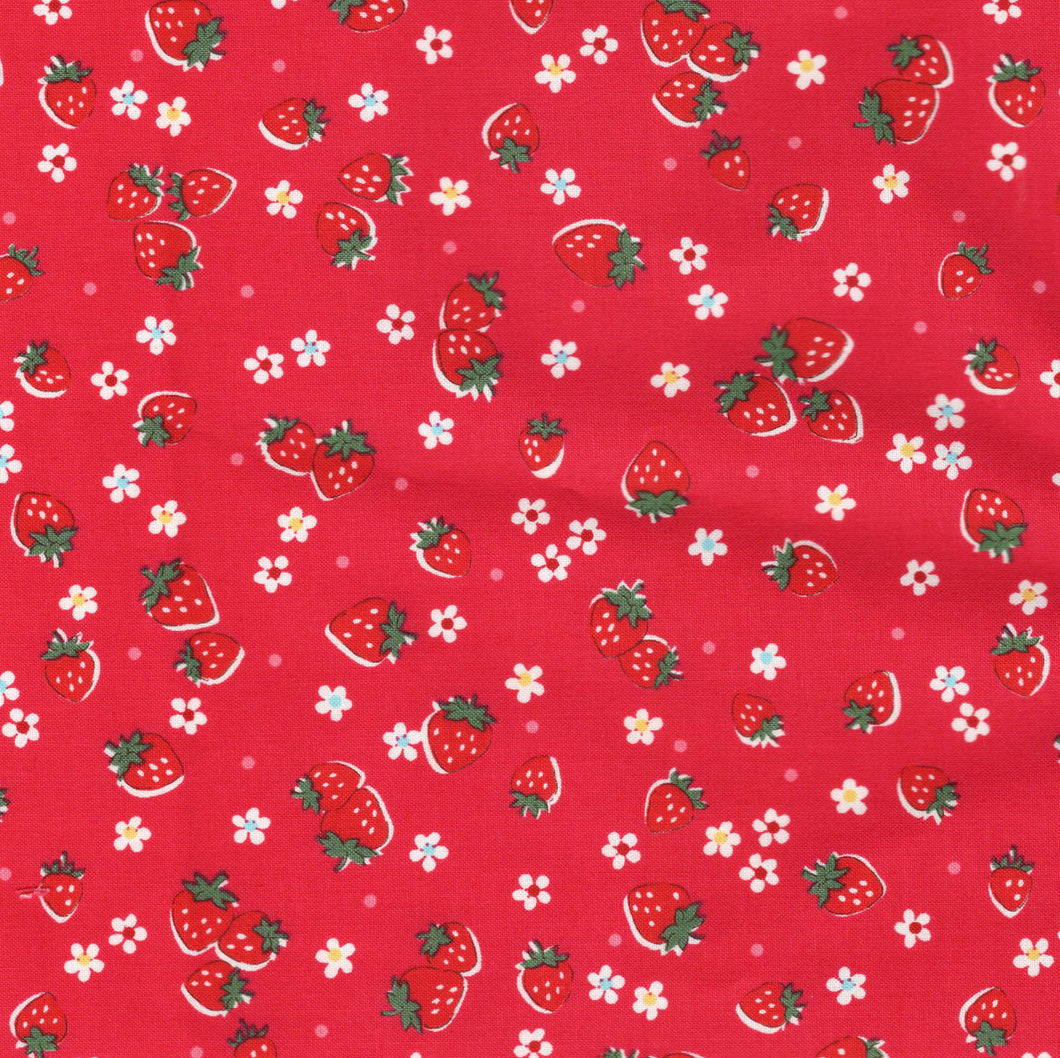 Atsuko Matsuyama - Candy Berry in Red Pre-Cut Yardage