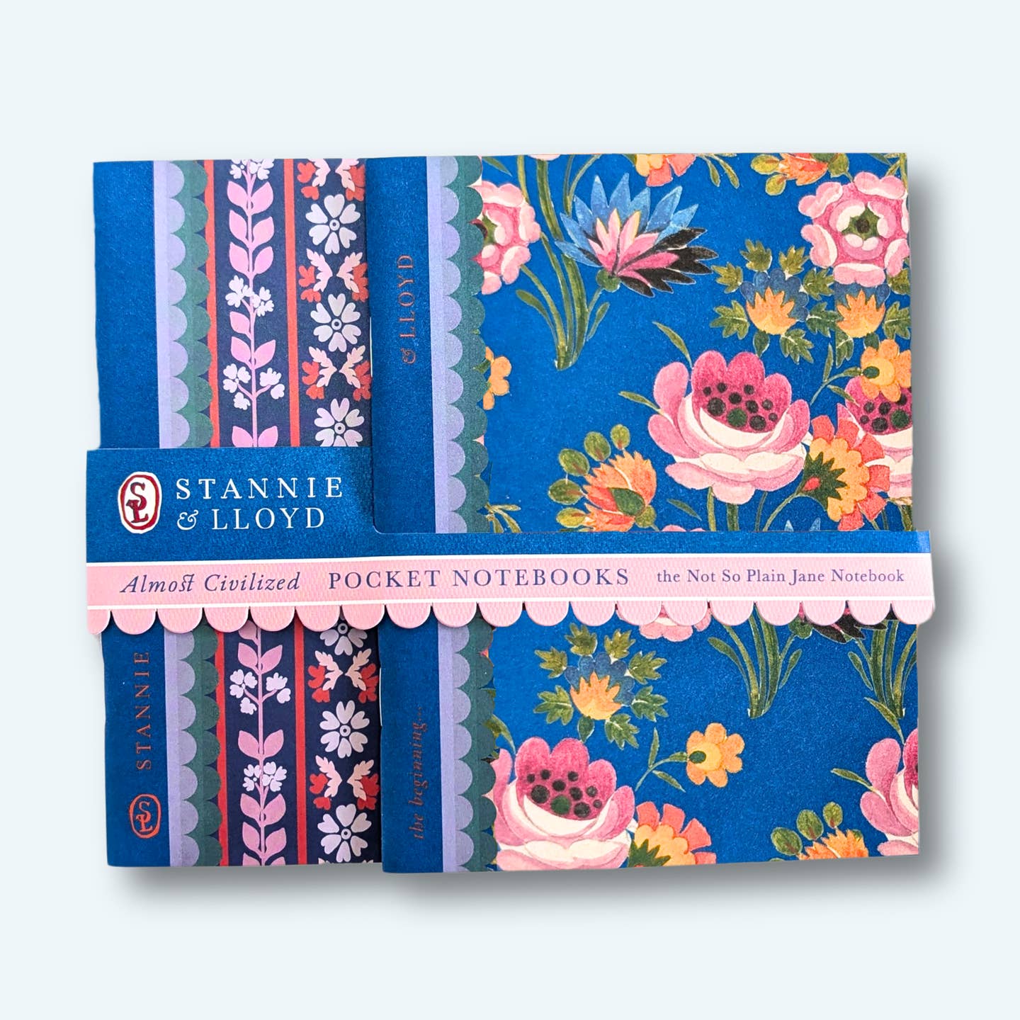 Stannie & Lloyd - Pocket Notebook Duo in Modern Provencial Floral