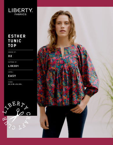 Liberty Sewing Pattern - Esther Tunic Top Sizes XS-XXL