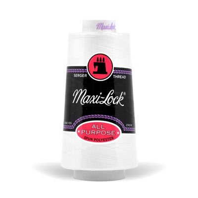Maxi-Lock Polyester Serger All-Purpose Thread (50wt, 3000yds) - White