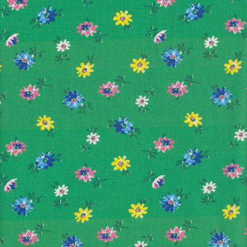 Momnson - Flower Toss Meadow on Green
