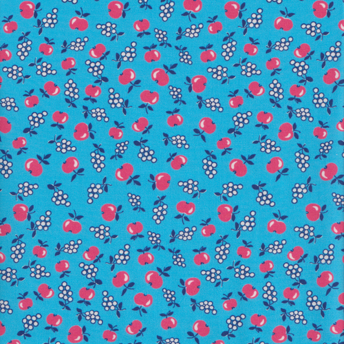 Momnson - Tossed Fruits on Blue