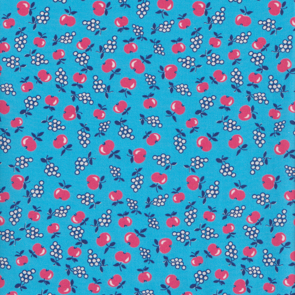 Momnson - Tossed Fruits on Blue