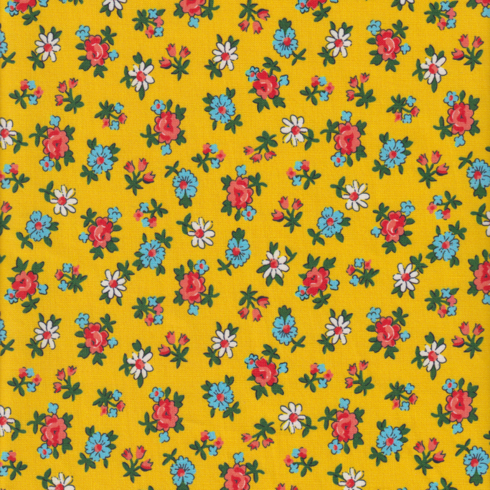 Momnson - Flower Toss on Yellow