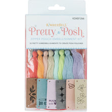 Load image into Gallery viewer, Kimber Bell - Pretty &amp; Posh Zipper Pouch Embellishment Kit
