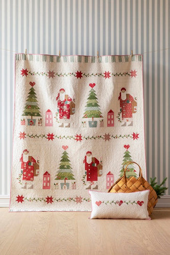 **Pre-Order Merry Little Christmas Dear Santa Quilt Kit in Putty White