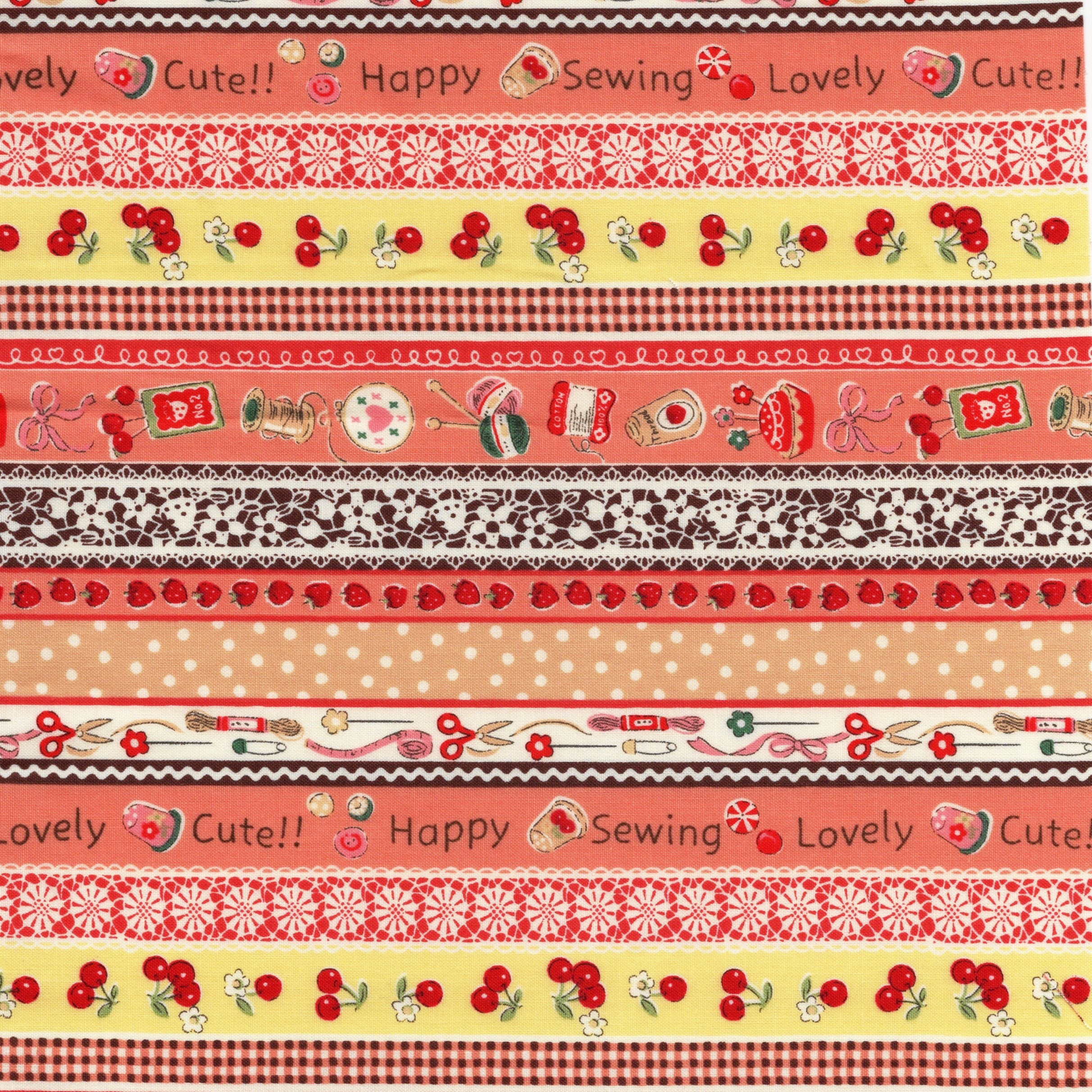 Atsuko Matsuyama - Sewing Ribbon Stripe Orange