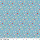 Simple Pleasures - Calico Sweet Rose in Aqua