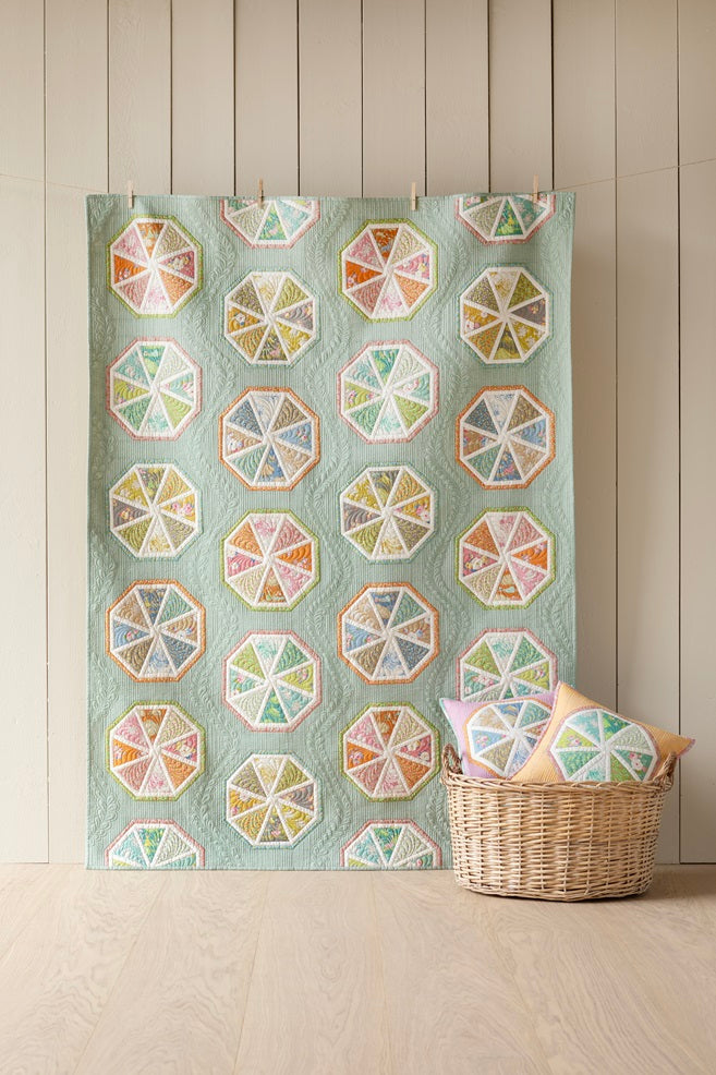 Sunday Brunch Spiked Lemonade Quilt Kit Sage