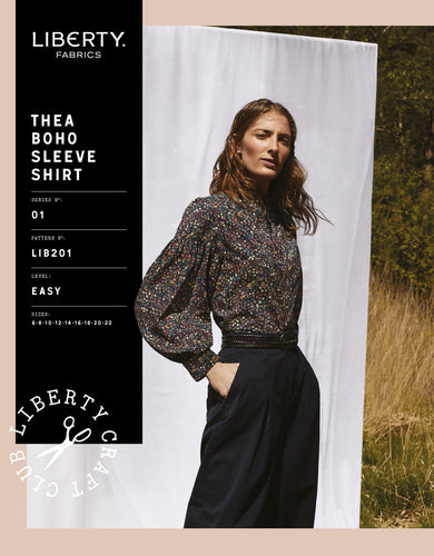 Liberty Sewing Pattern - Thea Boho Sleeve Shirt Sizes 6-22