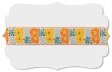 Load image into Gallery viewer, Kafka Ribbon - Flower Twin Orange and Yellow
