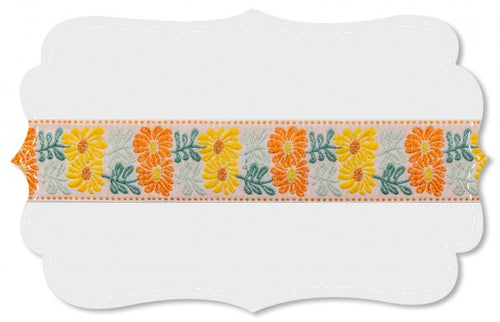 Kafka Ribbon - Flower Twin Orange and Yellow