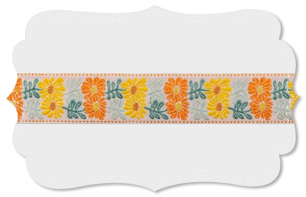 Kafka Ribbon - Flower Twin Orange and Yellow