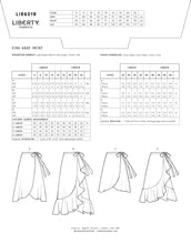 Load image into Gallery viewer, Liberty Sewing Pattern - Zina Wrap Skirt Sizes 6-14
