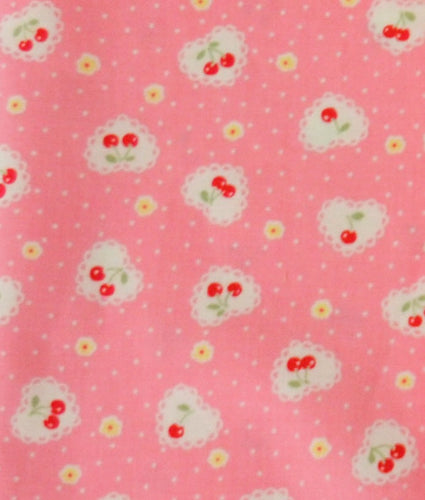 Atsuko Matsuyama - Cherries on Heart Doilies in Pink