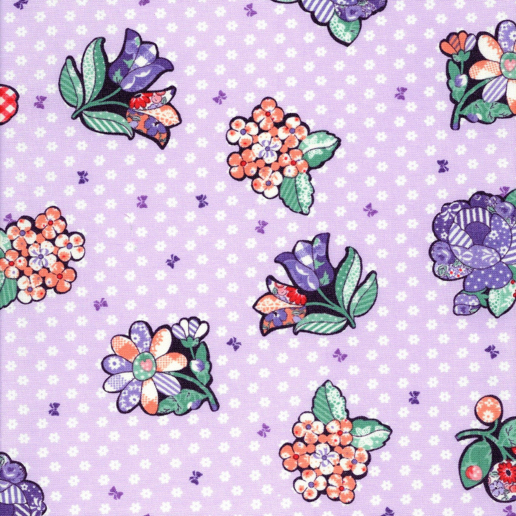 Atsuko Matsuyama - Patchwork Flower in Purple