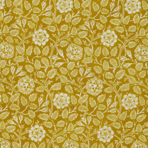 Liberty Fabrics Tana Lawn© Woodcut Vine Gold